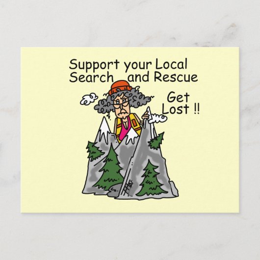 おもしろい失った ポストカード (正面)