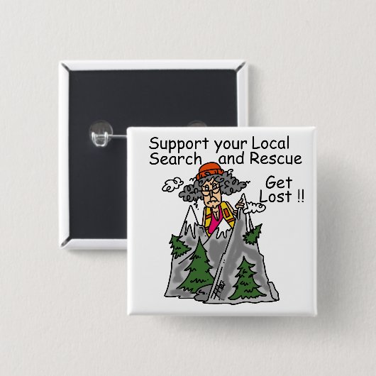 おもしろい失った 缶バッジ (正面&裏面)