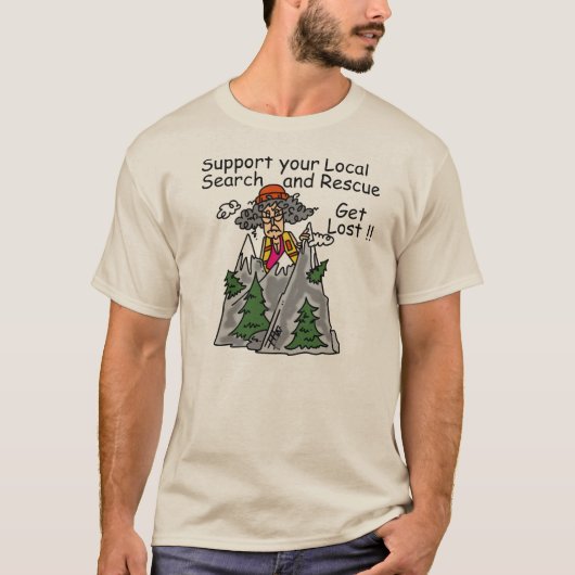 おもしろい失った Tシャツ (正面)