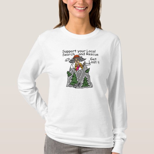 おもしろい失った Tシャツ (正面)