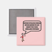 おもしろい失読スローガン マグネット (正面/裏面)