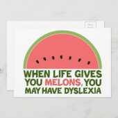 おもしろい失読症カード (正面/裏面)