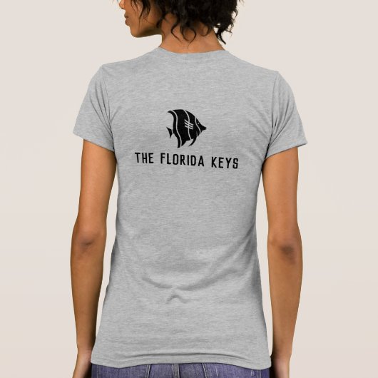 おもしろい女の子トリピンへ…宛先と名前 Tシャツ (裏面)