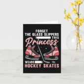 おもしろい女子アイスホッケーアート女子アイスホッケー遊 カード (黄色い花)