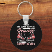 おもしろい女子アイスホッケーアート女子アイスホッケー遊 キーホルダー (正面)