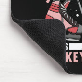 おもしろい女子アイスホッケーアート女子アイスホッケー遊 マウスパッド (コーナー)