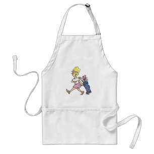 おもしろい女性ゴルファーのキャラクターグラフィック スタンダードエプロン
