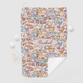 おもしろい女性フェミニスト ゴルフタオル (インサイチュ)