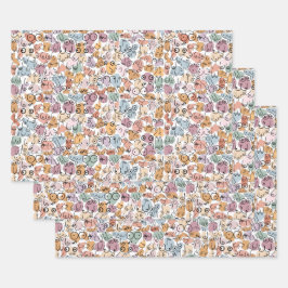 おもしろい女性フェミニスト ラッピングペーパーシート