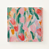 おもしろい好きで懐かしいチューリップスクエアノート ノートブック (裏面)