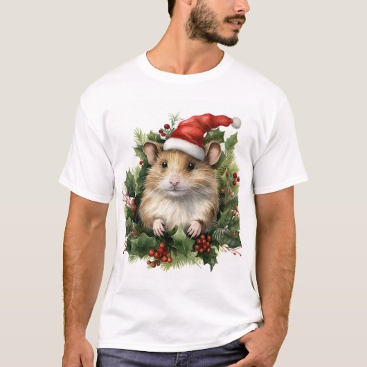 おもしろい好きなクリスマスマウスTシャツ Tシャツ (正面)