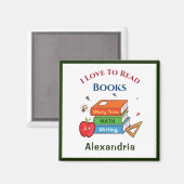 おもしろい好き読の本 マグネット (正面/裏面)