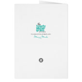 「おもしろい妊娠している」ピンアップ女子誕生日カード (裏面)