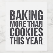 おもしろい妊婦のChristmas Bumps Firstクリスマス ワインラベル (シングルラベル)