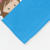 おもしろい妖精パターンファンタジーの女の子毛布は名前を加えます フリースブランケット (角)