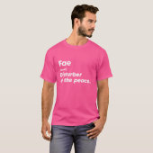 おもしろい妖精「平和の乱れ」個人カスタム者 Tシャツ (正面フル)