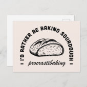 おもしろい妻の家に滞在ママベーキング引用文 ポストカード (正面/裏面)