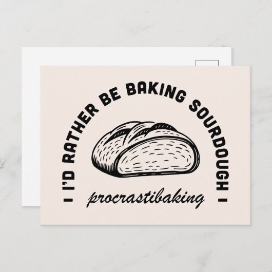 おもしろい妻の家に滞在ママベーキング引用文 ポストカード (正面/裏面)