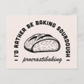 おもしろい妻の家に滞在ママベーキング引用文 ポストカード (正面)