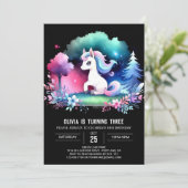 おもしろい威厳のあるホース誕生日 招待状 (スタンド正面)