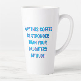 おもしろい娘の態度コーヒーマグ ママとパパへ カフェラテマグ