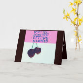 おもしろい婚約カード カード (黄色い花)