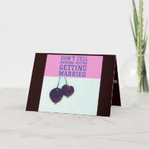 おもしろい婚約カード