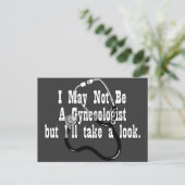 おもしろい婦人科医ではない ポストカード (スタンド正面)