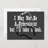 おもしろい婦人科医ではない ポストカード (正面/裏面)