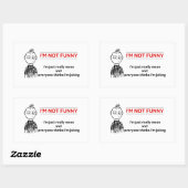 おもしろい嫌いおもしろいなこと 長方形シール (シート)