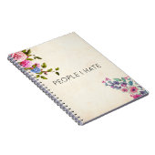 おもしろい嫌いな人フローラノート ノートブック (右側)