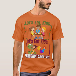 おもしろい子ども達食べがグラムを救生きよう Tシャツ
