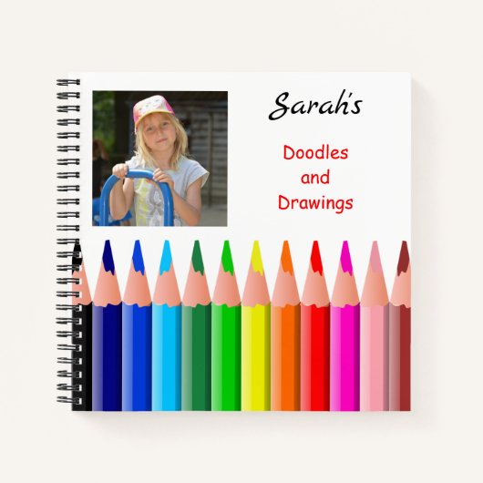 おもしろい子のスパイラルノート ノートブック (正面)