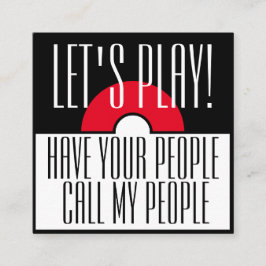 おもしろい子のプレイデート  スクエア名刺