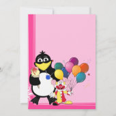 おもしろい子供の誕生日パーティー 招待状 (裏面)