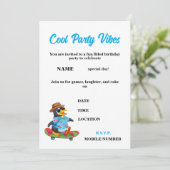 おもしろい子供の誕生日パーティー 招待状 (スタンド正面)