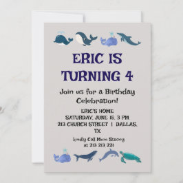 おもしろい子供の誕生日パーティー 招待状