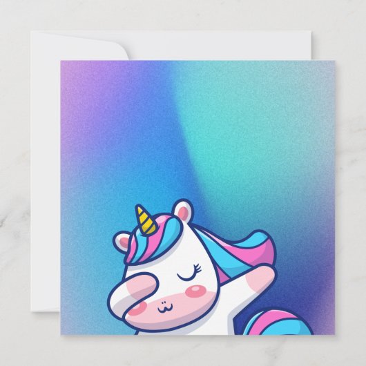 おもしろい子供の誕生日招待状 招待状 (裏面)