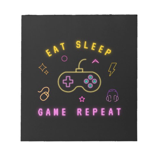 おもしろい子供へゲーおもしろいム – かわいいデザイン ノートパッド (正面)