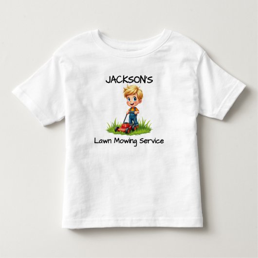 おもしろい子供芝刈り機Tシャツまたはボディスーツ トドラーTシャツ (正面)