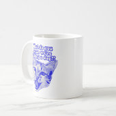おもしろい子猫と猫好きの不機嫌な猫ミーム コーヒーマグカップ (正面左)