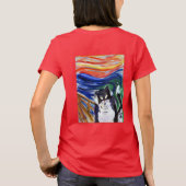 おもしろい子猫キャットTシャツ Tシャツ (裏面)