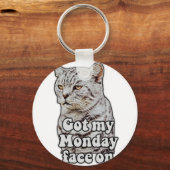 おもしろい子猫愛好家と猫好きのための猫ミーム キーホルダー (正面)