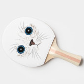 おもしろい子猫顔 卓球ラケット (横)
