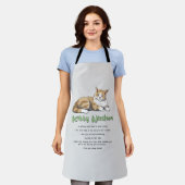 おもしろい子猫 エプロン (着用した状態)