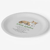 おもしろい子猫 ペーパープレート (アングル)