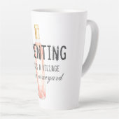 おもしろい子育てヴィレッジアンドヴィネヤード引用文 カフェラテマグ (右アングル)