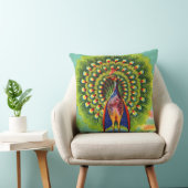 おもしろい孔雀プリント クッション (椅子)