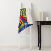 おもしろい孔雀プリント シェルパブランケット (インサイチュ)