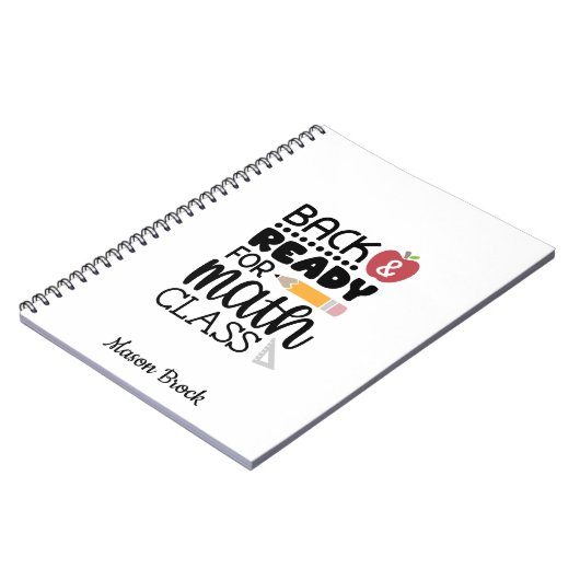 おもしろい学校の数学の学生ギフトノート ノートブック (左側)